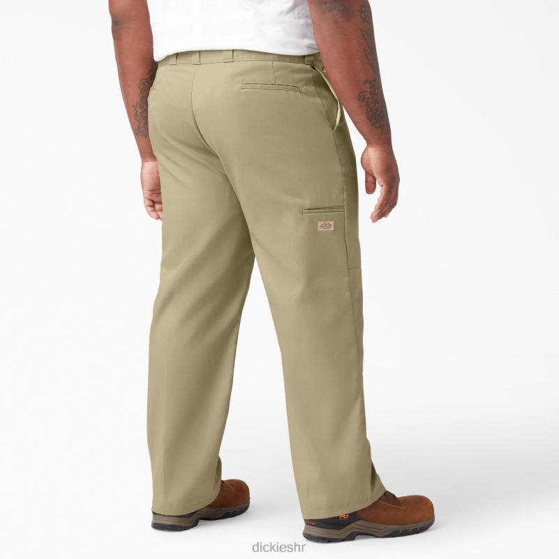 široke radne hlače s dva koljena muškarci Dickies kaki (kh) 6BPL630 radna odjeća