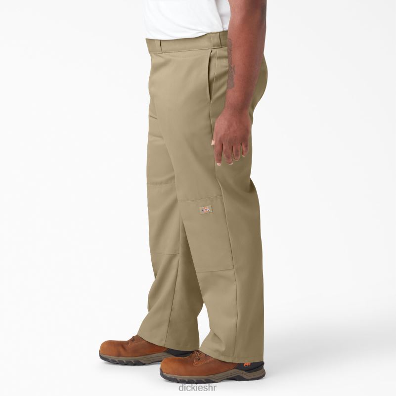 široke radne hlače s dva koljena muškarci Dickies kaki (kh) 6BPL630 radna odjeća