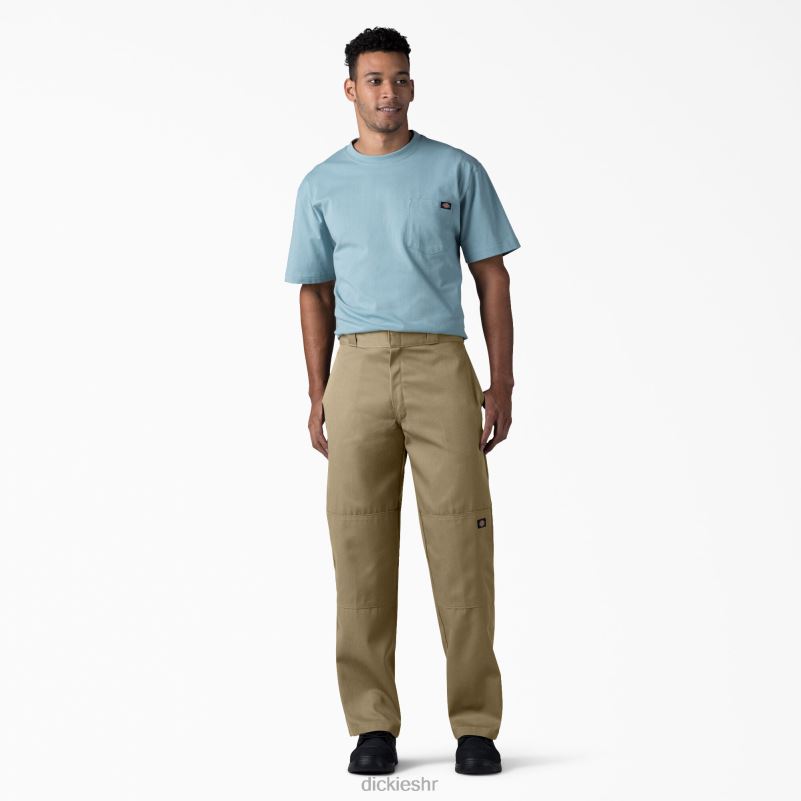široke radne hlače s dva koljena muškarci Dickies kaki (kh) 6BPL630 radna odjeća