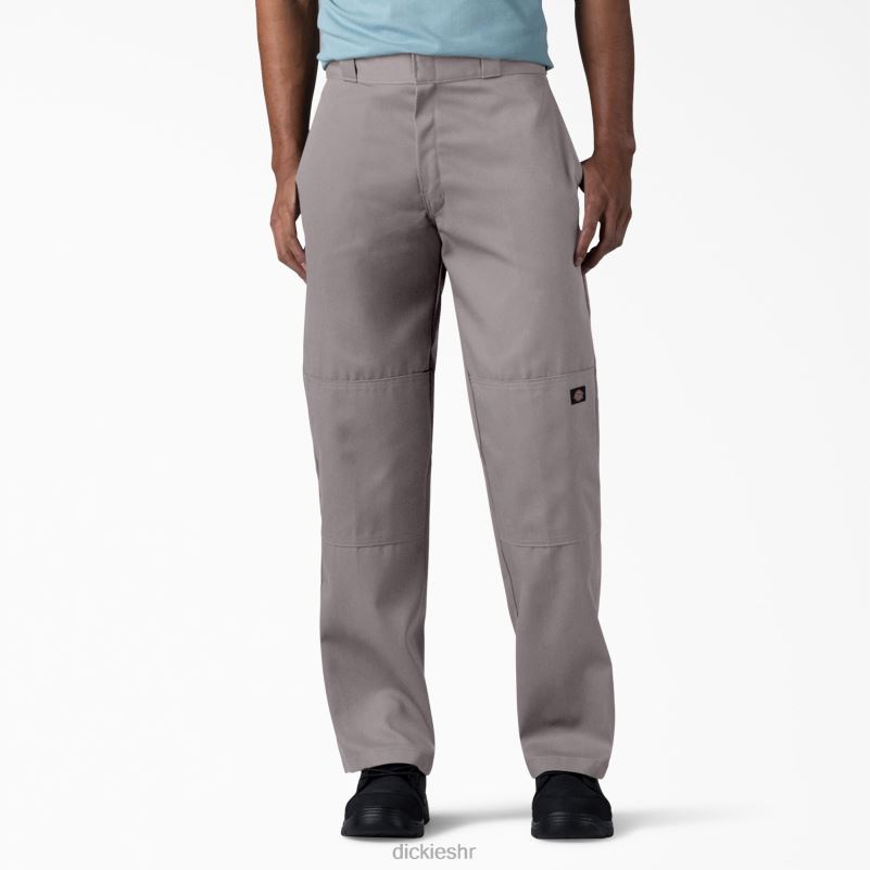 široke radne hlače s dva koljena muškarci Dickies srebro (sv) 6BPL631 radna odjeća