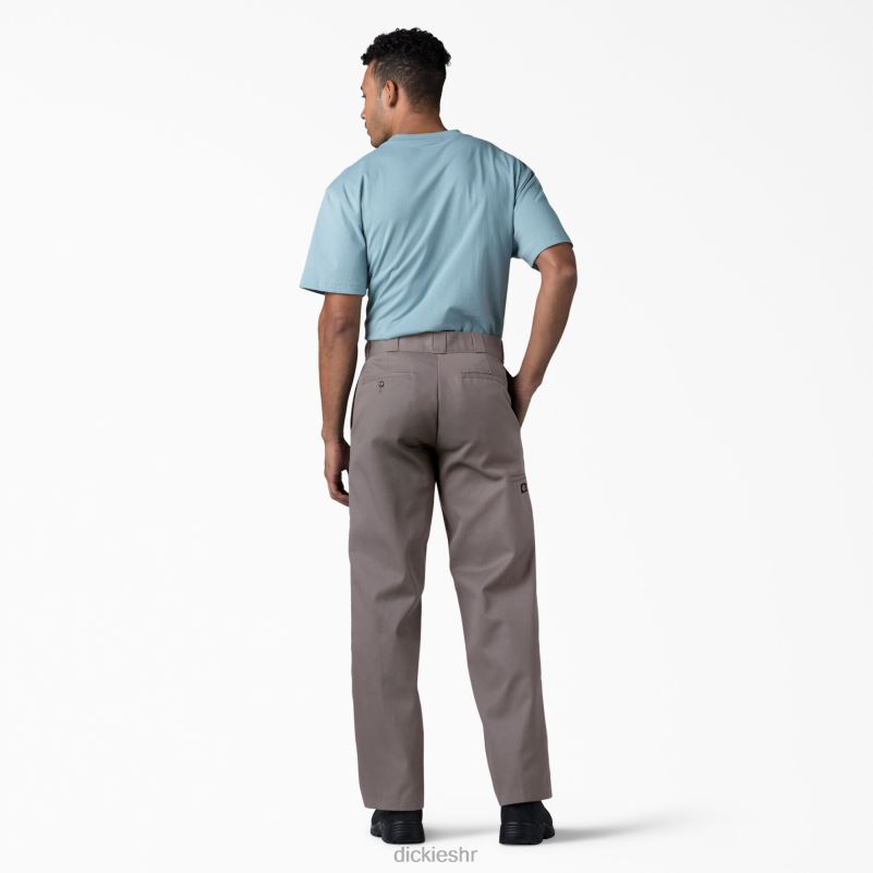 široke radne hlače s dva koljena muškarci Dickies srebro (sv) 6BPL631 radna odjeća