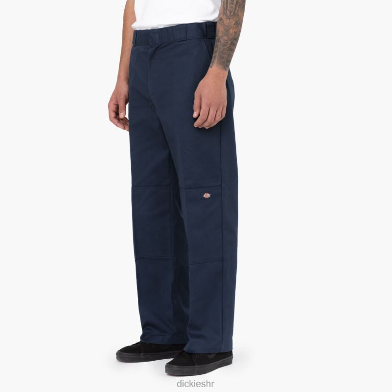 široke radne hlače s dva koljena muškarci Dickies tamnoplava (dn) 6BPL629 radna odjeća