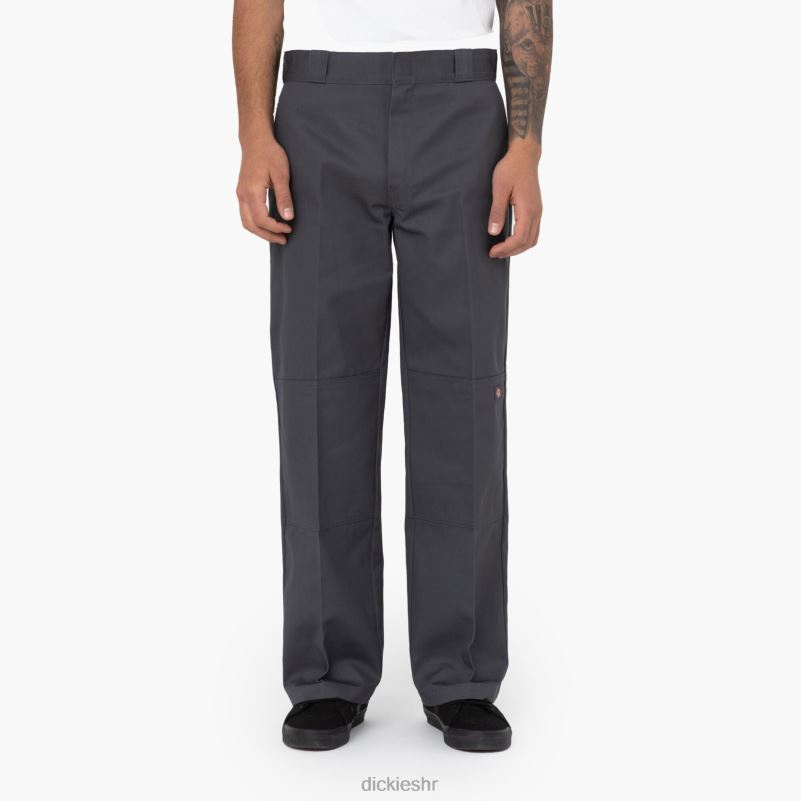 široke radne hlače s dva koljena muškarci Dickies ugljen siva (ch) 6BPL627 radna odjeća
