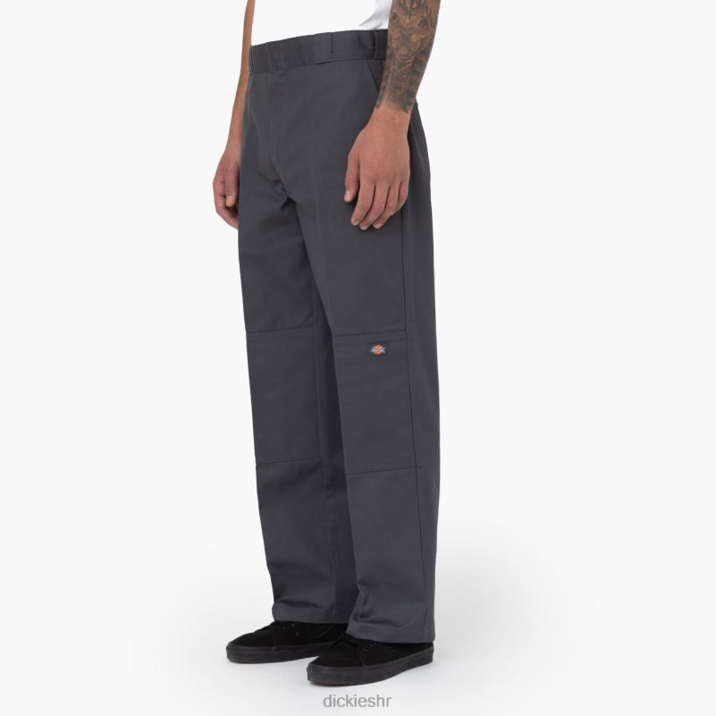 široke radne hlače s dva koljena muškarci Dickies ugljen siva (ch) 6BPL627 radna odjeća