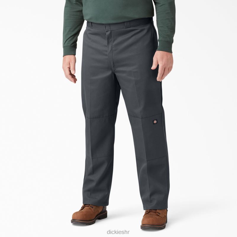 široke radne hlače s dva koljena muškarci Dickies ugljen siva (ch) 6BPL627 radna odjeća
