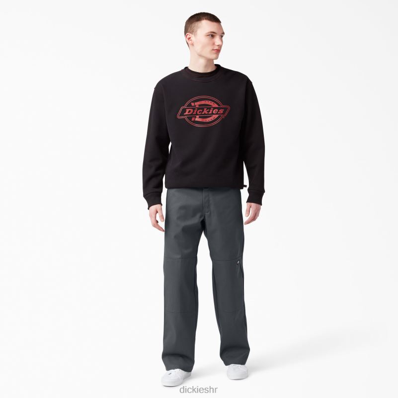 široke radne hlače s dva koljena muškarci Dickies ugljen siva (ch) 6BPL627 radna odjeća