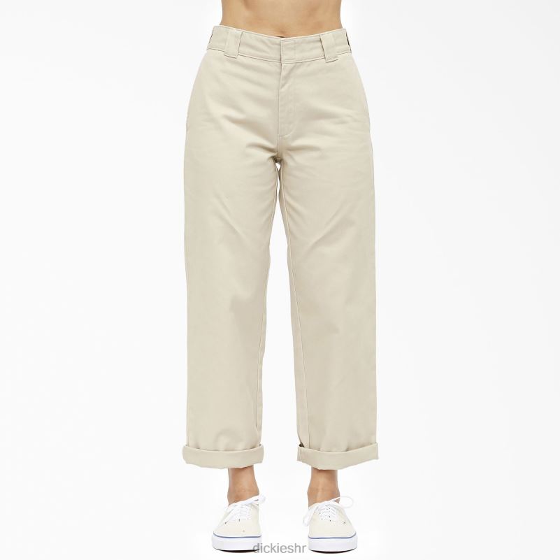 juniorske skraćene radne hlače visokog uspona 26 inča, kaki djeca Dickies kaki (kh) 6BPL62716 radna odjeća