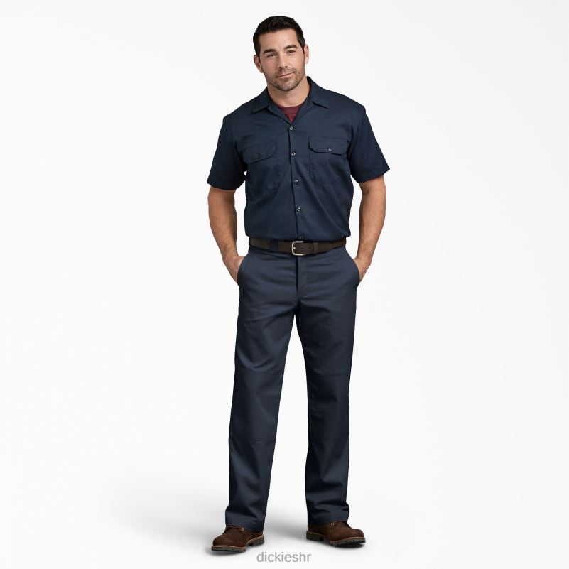 opuštene radne hlače s dva koljena muškarci Dickies tamnoplava (dn) 6BPL6181 radna odjeća