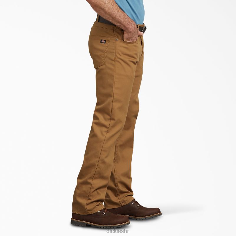 pačje hlače regularnog kroja muškarci Dickies oprana smeđa patka (sbd) 6BPL6135 radna odjeća