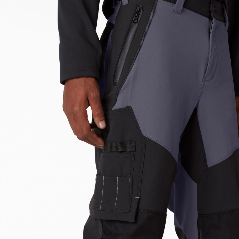 radna odjeća za performanse tehničke fleksibilne hlače muškarci Dickies sivo crna (ueb) 6BPL6266 radna odjeća