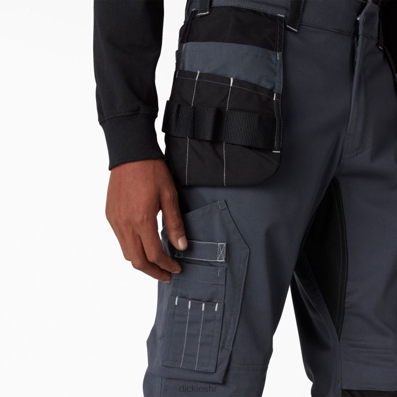 radna odjeća za performanse univerzalne hlače s futrolom muškarci Dickies sivo crna (ueb) 6BPL6237 radna odjeća