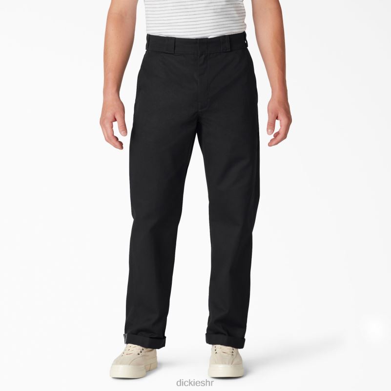 radne hlače s manžetama od kepera uobičajenog kroja muškarci Dickies crna (bkx) 6BPL6287 radna odjeća