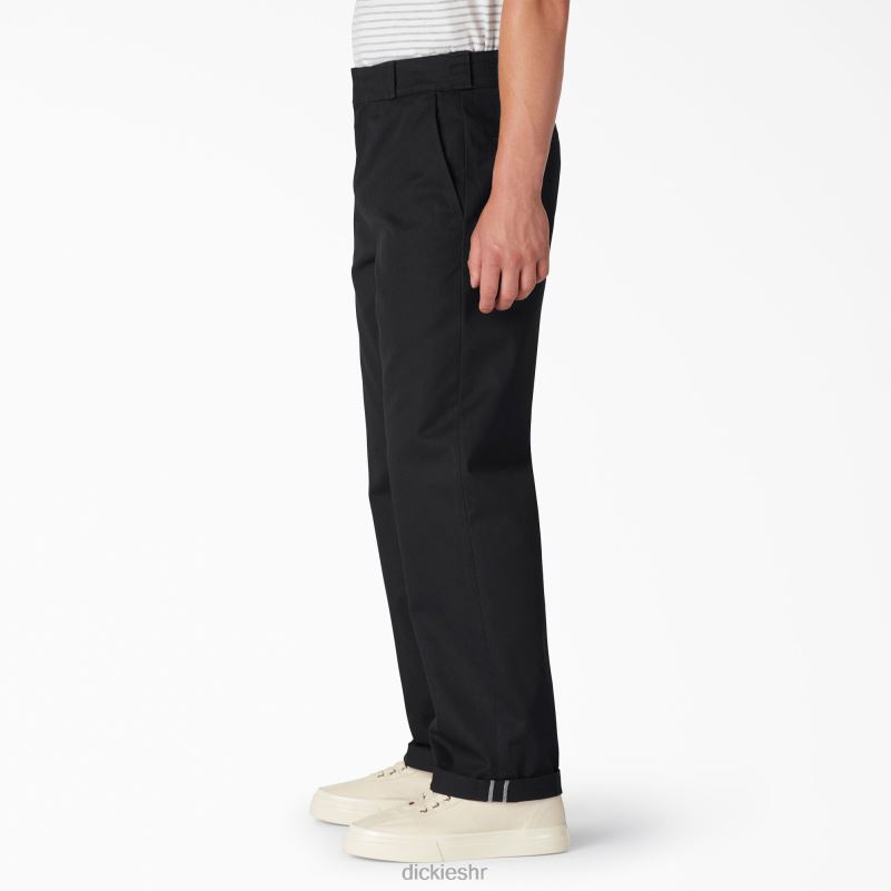 radne hlače s manžetama od kepera uobičajenog kroja muškarci Dickies crna (bkx) 6BPL6287 radna odjeća