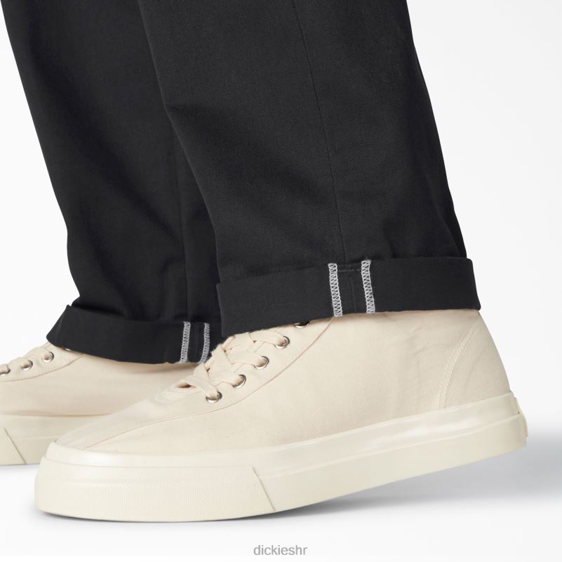 radne hlače s manžetama od kepera uobičajenog kroja muškarci Dickies crna (bkx) 6BPL6287 radna odjeća