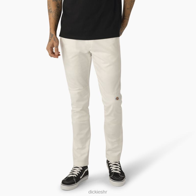 uske radne hlače s dva koljena muškarci Dickies bijelo (wh) 6BPL649 radna odjeća