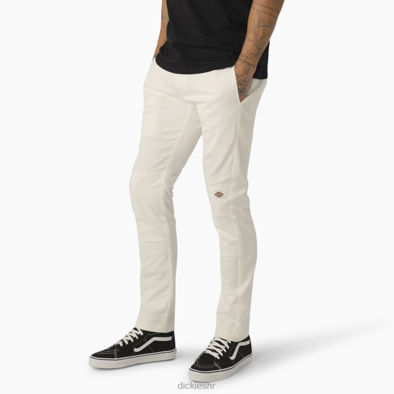 uske radne hlače s dva koljena muškarci Dickies bijelo (wh) 6BPL649 radna odjeća