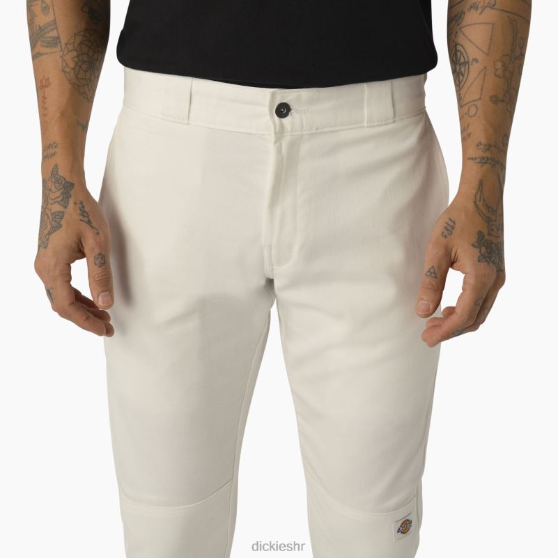 uske radne hlače s dva koljena muškarci Dickies bijelo (wh) 6BPL649 radna odjeća