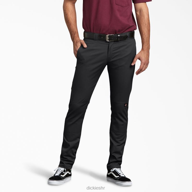 uske radne hlače s dva koljena muškarci Dickies crna (bk) 6BPL641 radna odjeća
