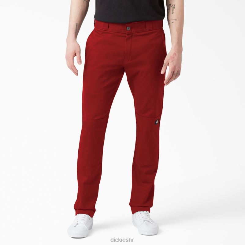 uske radne hlače s dva koljena muškarci Dickies engleski crveni (er) 6BPL645 radna odjeća