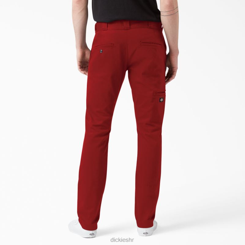 uske radne hlače s dva koljena muškarci Dickies engleski crveni (er) 6BPL645 radna odjeća