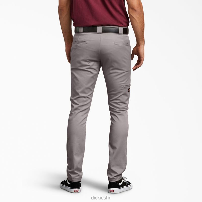 uske radne hlače s dva koljena muškarci Dickies srebro (sv) 6BPL647 radna odjeća