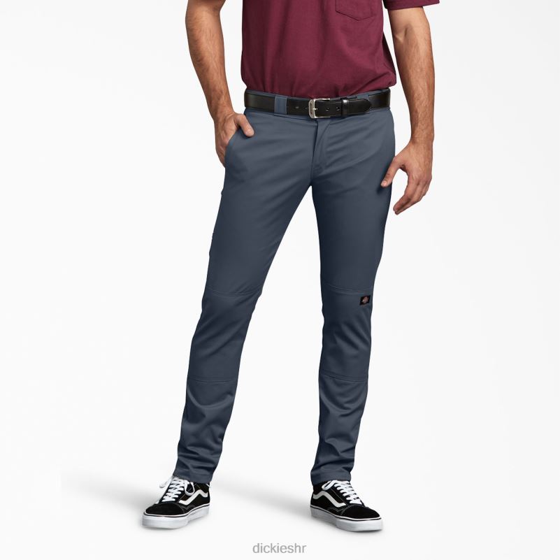 uske radne hlače s dva koljena muškarci Dickies tamnoplava (dn) 6BPL643 radna odjeća