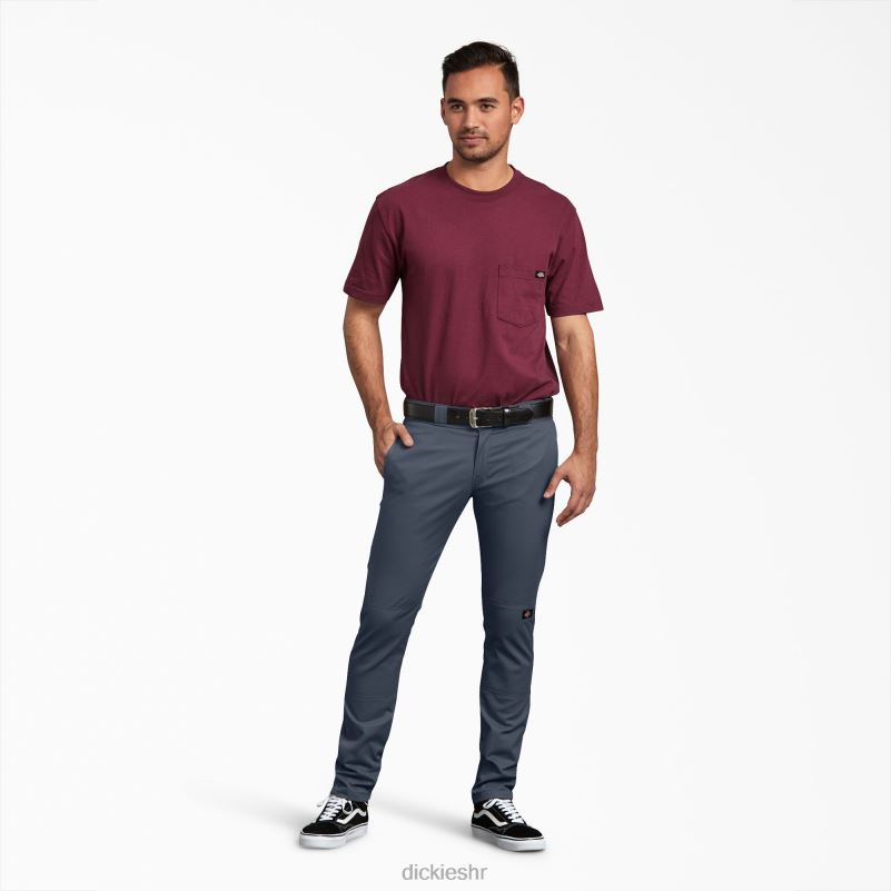 uske radne hlače s dva koljena muškarci Dickies tamnoplava (dn) 6BPL643 radna odjeća
