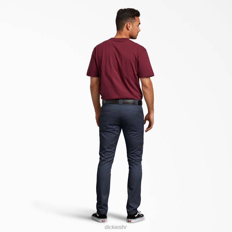 uske radne hlače s dva koljena muškarci Dickies tamnoplava (dn) 6BPL643 radna odjeća