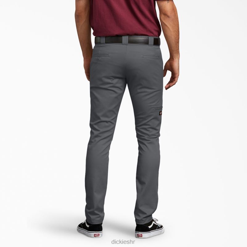 uske radne hlače s dva koljena muškarci Dickies ugljen siva (ch) 6BPL642 radna odjeća
