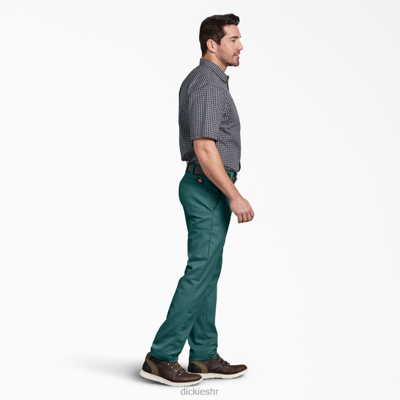 višenamjenske radne hlače s džepovima uskog kroja suženih nogavica muškarci Dickies Lincoln Green (ln) 6BPL6111 radna odjeća