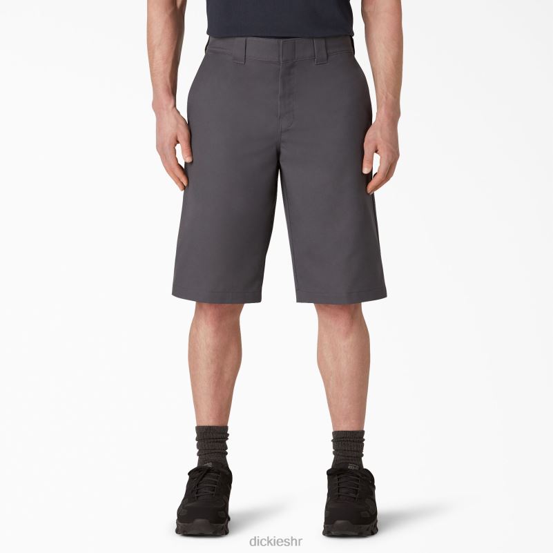 cooling aktivne kratke hlače s ravnim prednjim dijelom struka 13" muškarci Dickies ugljen siva (ch) 6BPL6399 radna odjeća