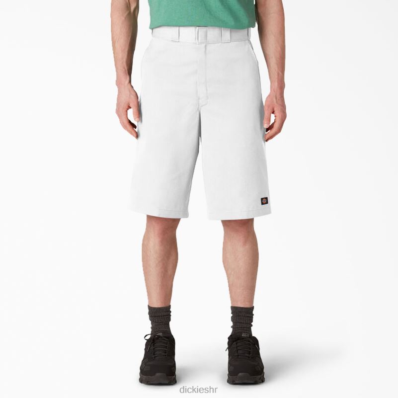 široke kratke radne hlače s ravnim prednjim dijelom 13" muškarci Dickies bijelo (wh) 6BPL6349 radna odjeća
