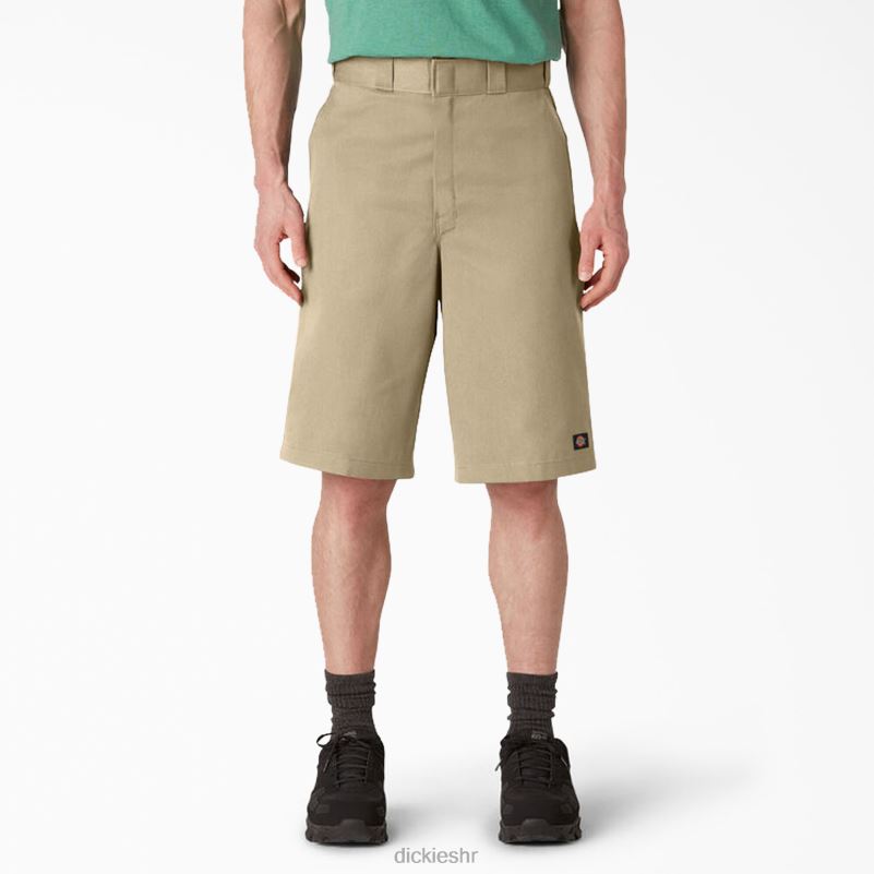 široke kratke radne hlače s ravnim prednjim dijelom 13" muškarci Dickies kaki (kh) 6BPL6345 radna odjeća
