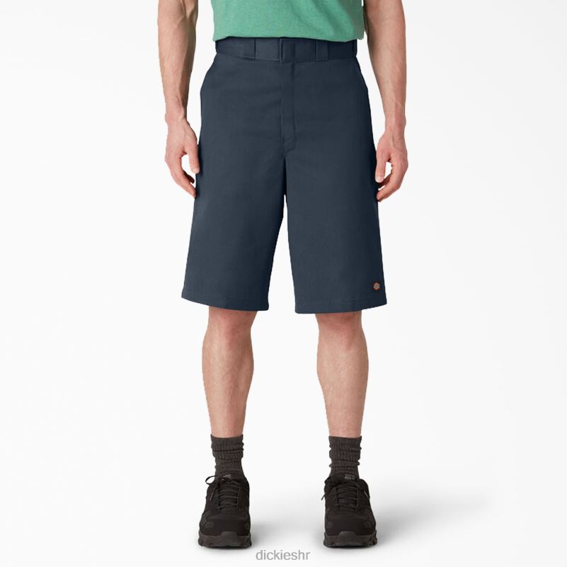 široke kratke radne hlače s ravnim prednjim dijelom 13" muškarci Dickies tamnoplava (dn) 6BPL6344 radna odjeća