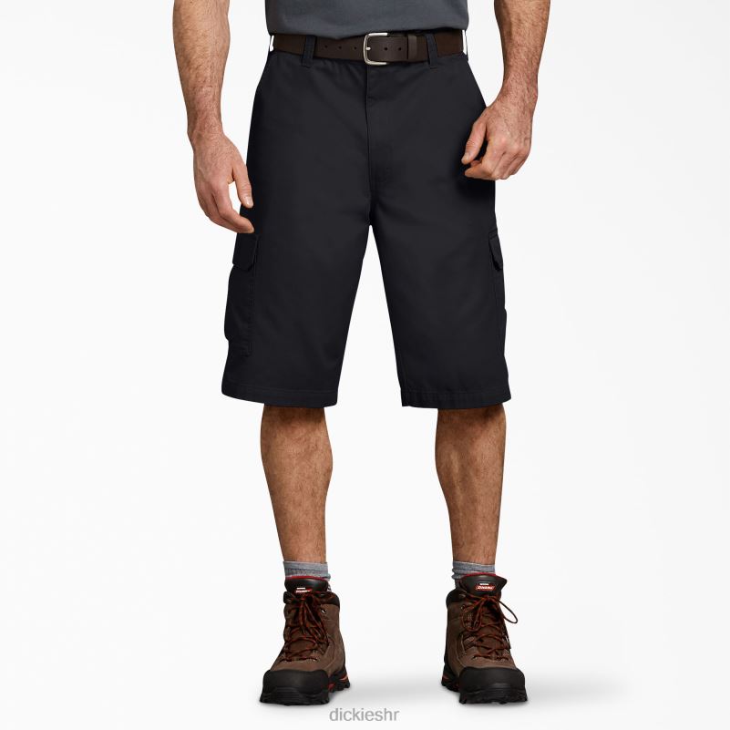 kratke radne hlače širokog kroja 13" muškarci Dickies isprano crno (rbk) 6BPL6386 radna odjeća