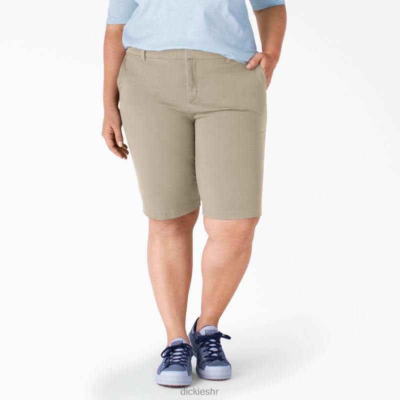 plus savršen oblik bermude od kepera 11" žene Dickies isprani oksfordski kamen (rdg2) 6BPL62251 radna odjeća