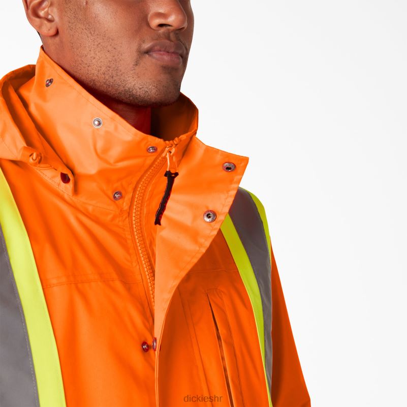 hi vis 2-dijelno sigurnosno kišno odijelo uniseks Dickies ansi narančasta (ao) 6BPL61453 radna odjeća