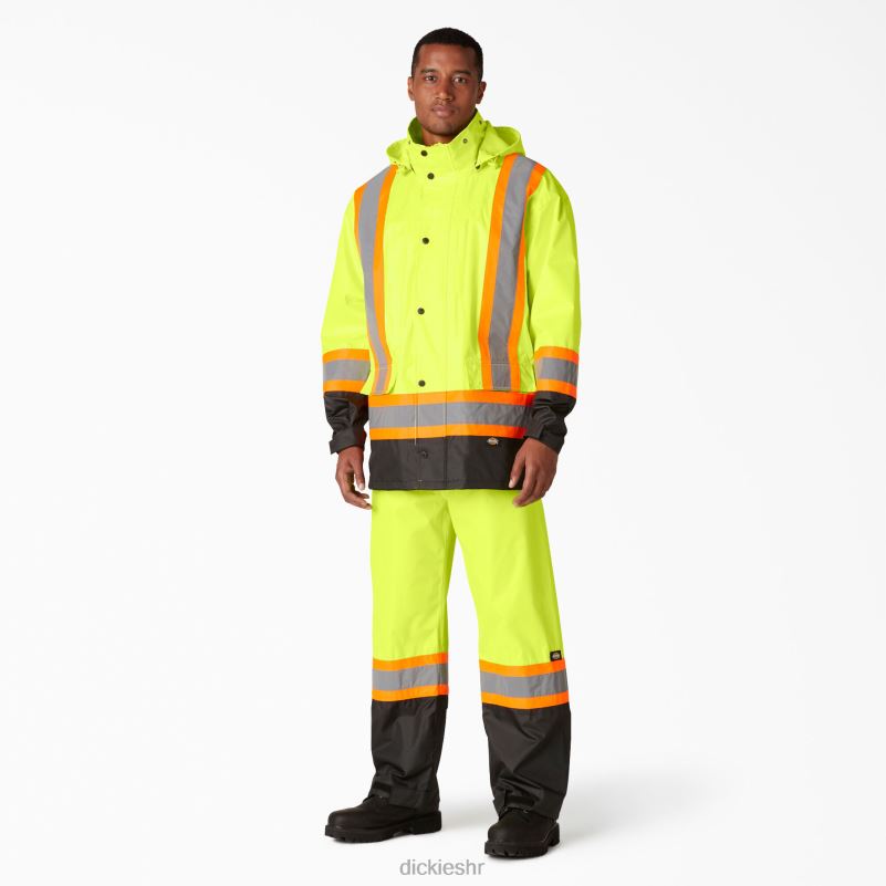hi vis 2-dijelno sigurnosno kišno odijelo uniseks Dickies ansi žuta (ay) 6BPL61454 radna odjeća
