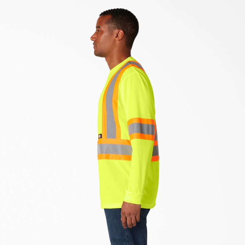hi vis sigurnosna majica dugih rukava uniseks Dickies ansi žuta (ay) 6BPL61449 radna odjeća