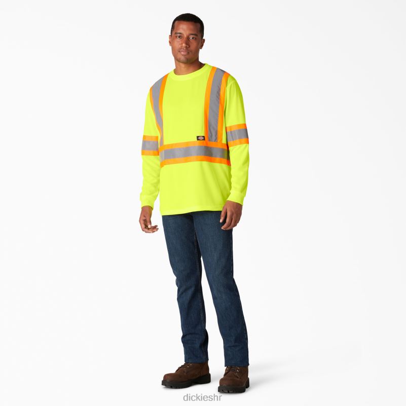 hi vis sigurnosna majica dugih rukava uniseks Dickies ansi žuta (ay) 6BPL61449 radna odjeća