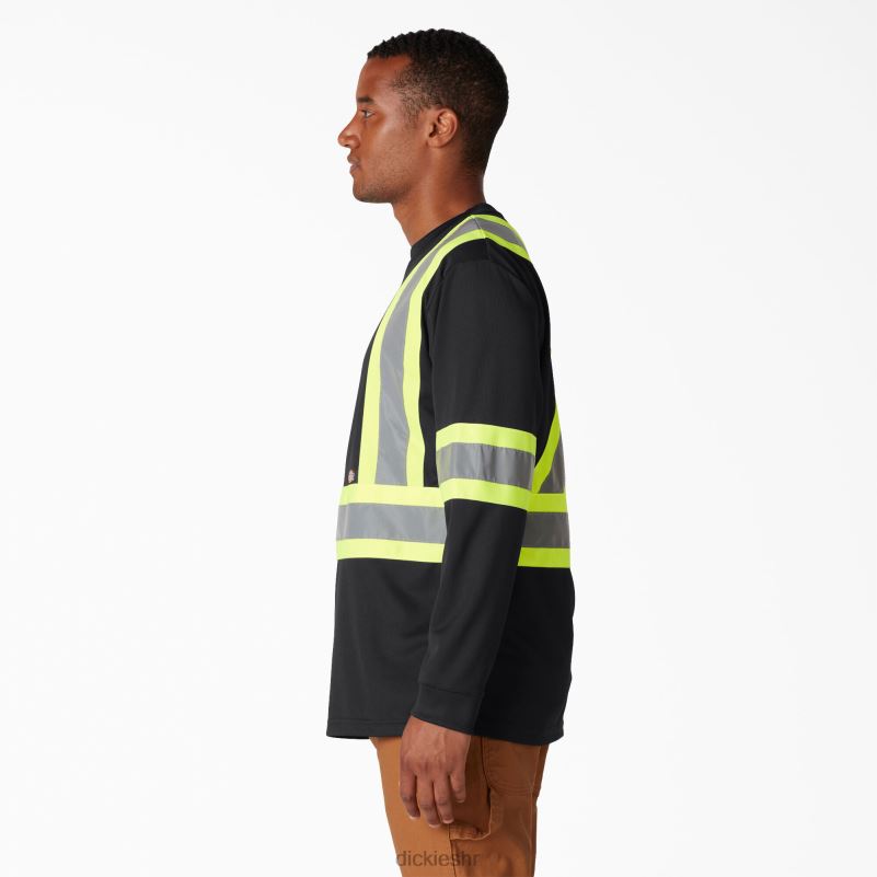 hi vis sigurnosna majica dugih rukava uniseks Dickies crna (bk) 6BPL61450 radna odjeća