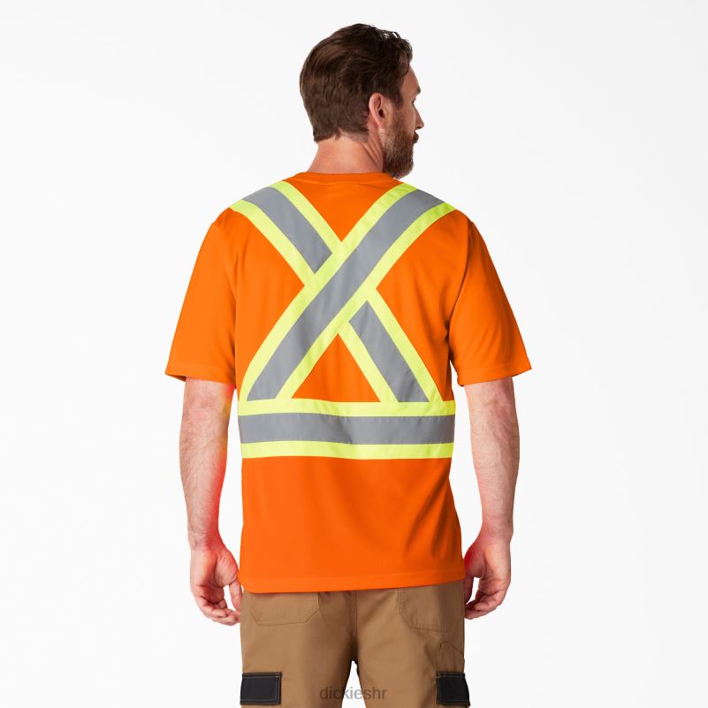 hi vis sigurnosna majica kratkih rukava uniseks Dickies ansi narančasta (ao) 6BPL61445 radna odjeća