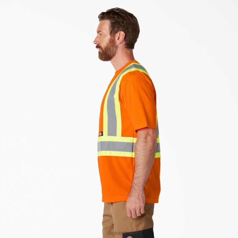 hi vis sigurnosna majica kratkih rukava uniseks Dickies ansi narančasta (ao) 6BPL61445 radna odjeća