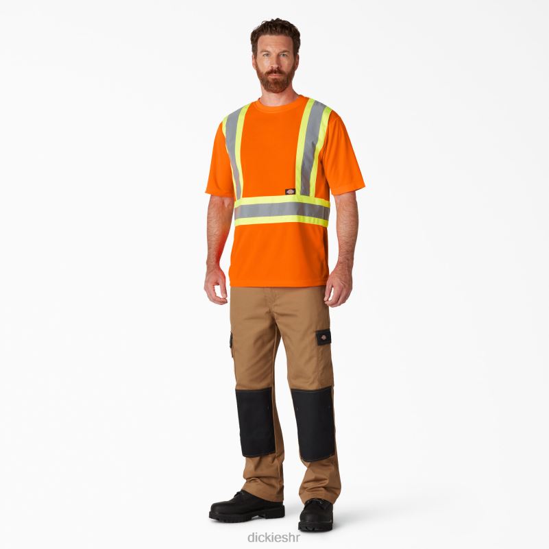 hi vis sigurnosna majica kratkih rukava uniseks Dickies ansi narančasta (ao) 6BPL61445 radna odjeća