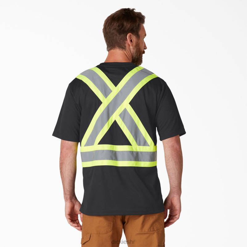 hi vis sigurnosna majica kratkih rukava uniseks Dickies crna (bk) 6BPL61447 radna odjeća