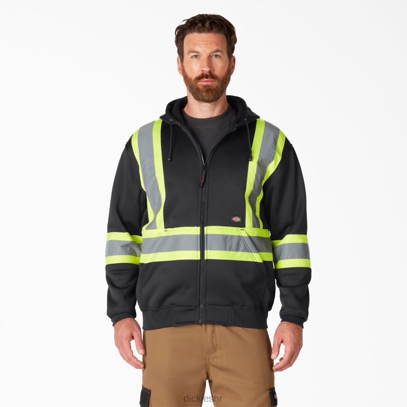 hi vis sigurnosna majica s kapuljačom uniseks Dickies crna (bk) 6BPL61460 radna odjeća