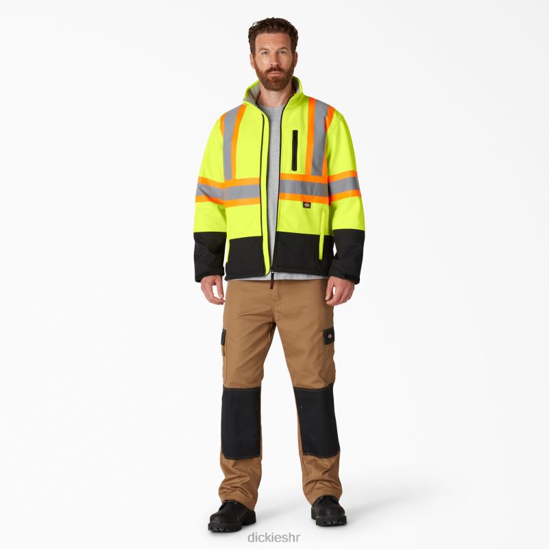 hi vis sigurnosna softshell jakna uniseks Dickies ansi žuta (ay) 6BPL61456 radna odjeća