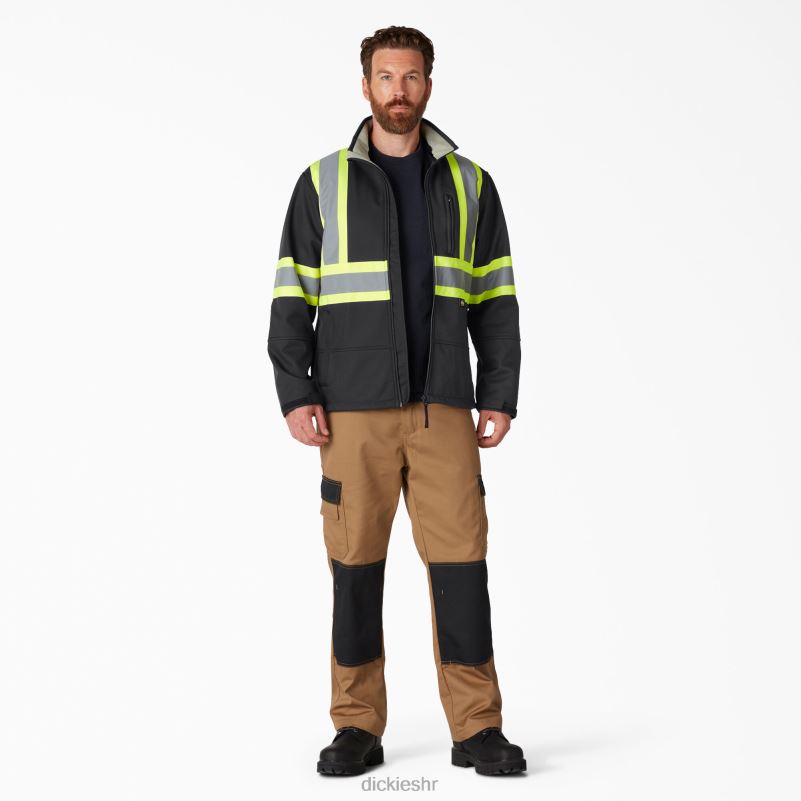 hi vis sigurnosna softshell jakna uniseks Dickies crna (bk) 6BPL61457 radna odjeća