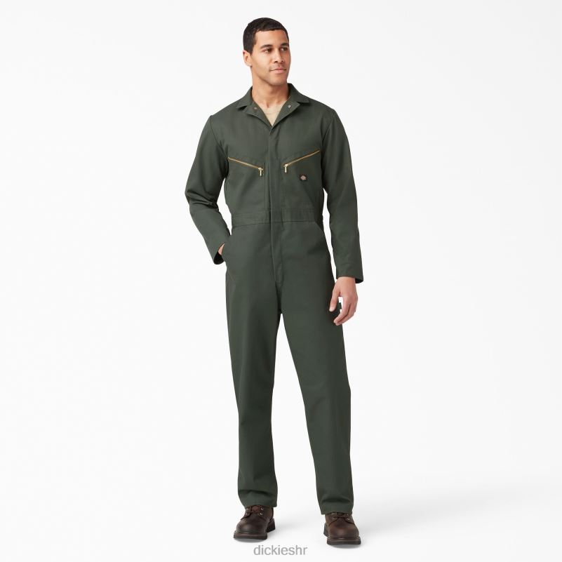 deluxe mješoviti kombinezon dugih rukava muškarci Dickies maslinasto zelena (og) 6BPL61237 radna odjeća