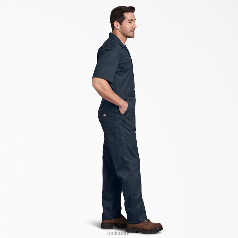 flex kombinezon kratkih rukava muškarci Dickies tamnoplava (dn) 6BPL61239 radna odjeća